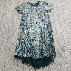 Lularoe Halographic Flare Dress 